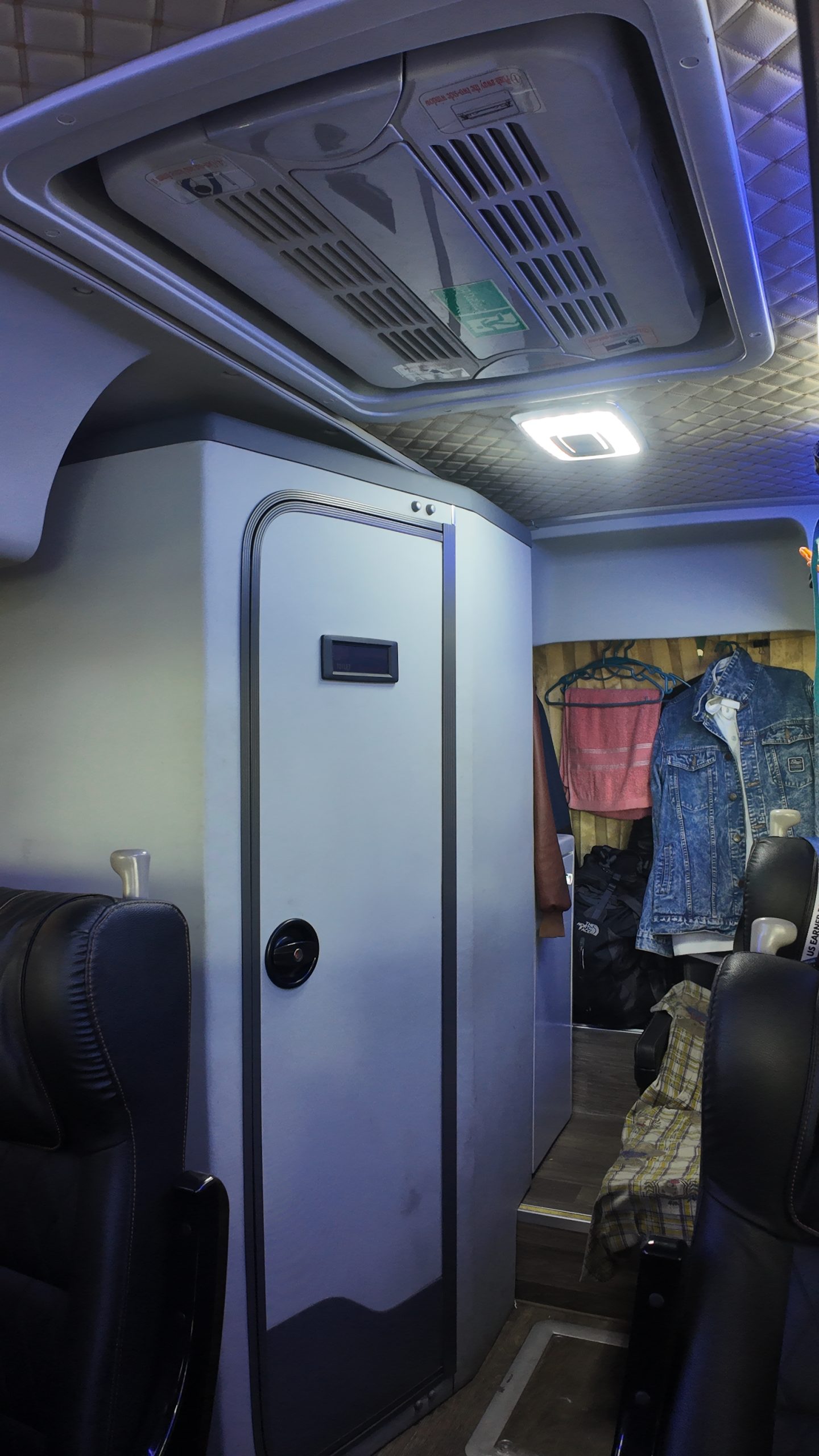 Regular AC with CR coach — on-board toilet